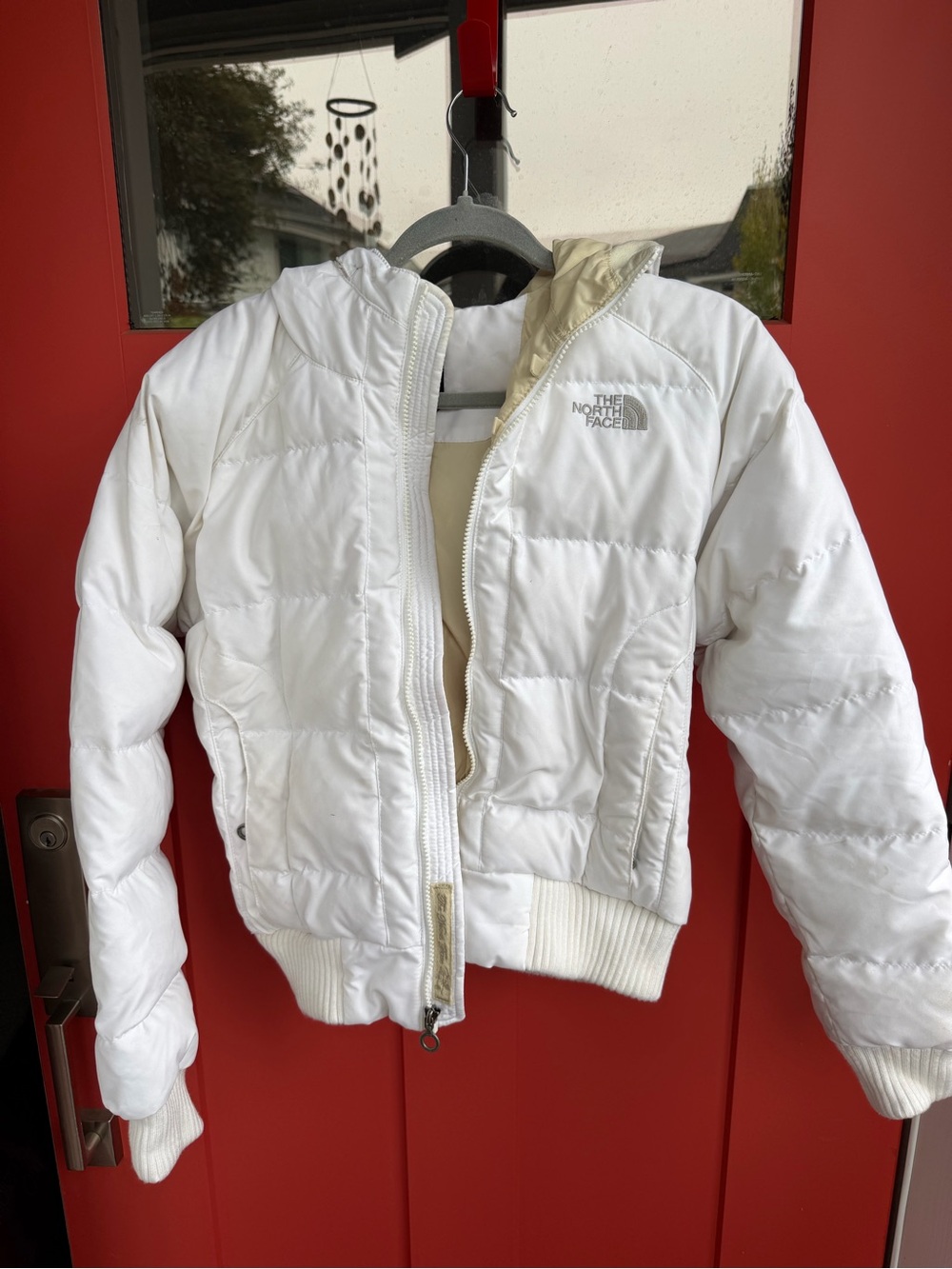 The North Face White Quilted Puffer Jacket